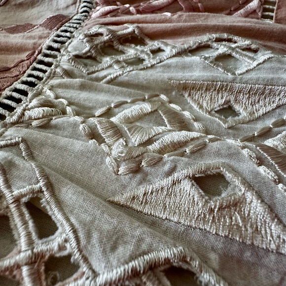 Love Sam Pink and Cream Lace Maxi Dress - Picture 8 of 9